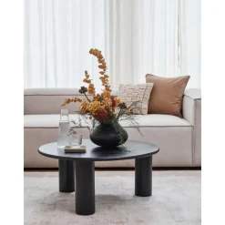 Tavolino Rotondo Da Salotto In Legno Di Quercia Didi*Westwing Collection New