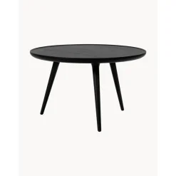 Tavolino Rotondo Da Salotto In Legno Di Quercia Accent, Fatto A Mano*Mater Clearance