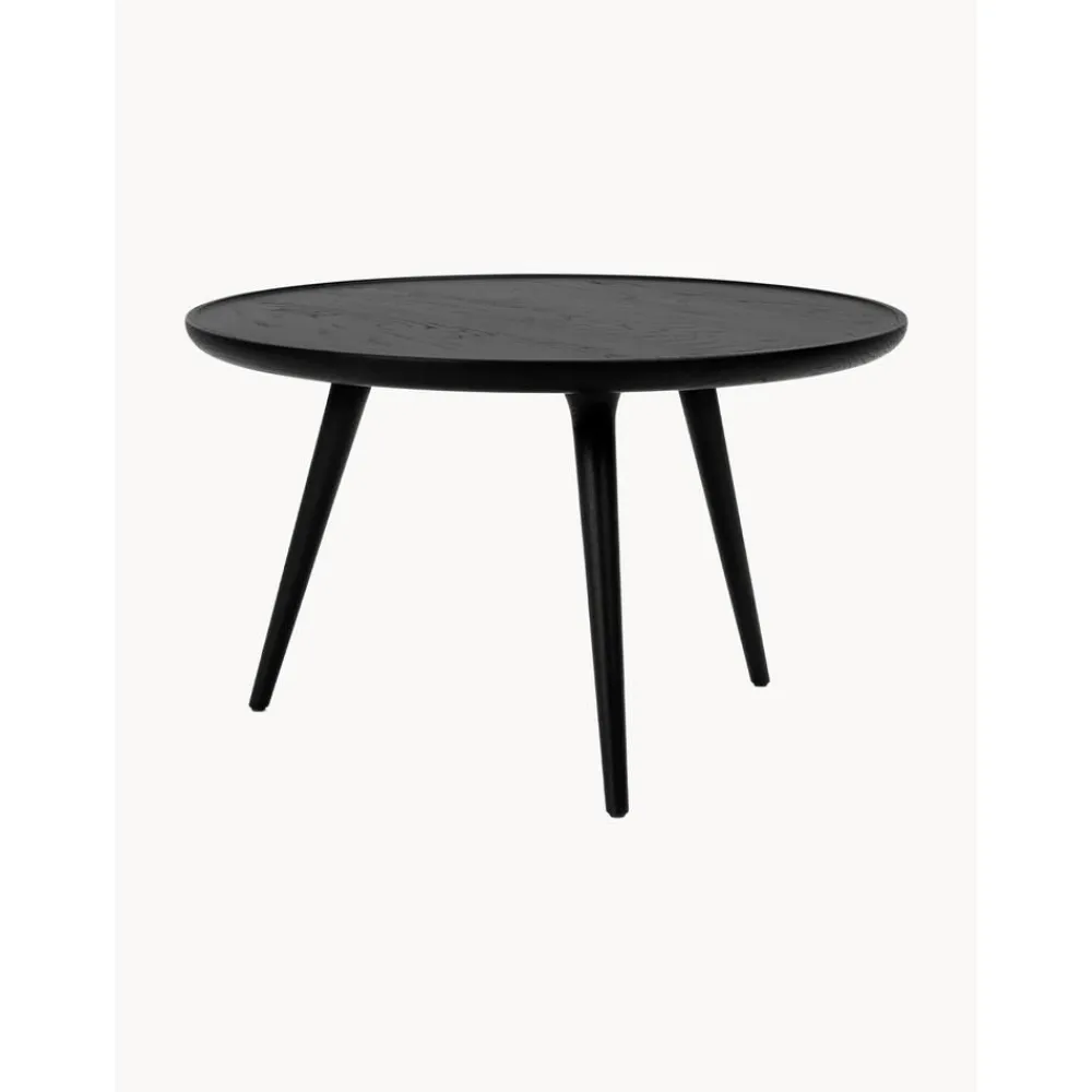 Tavolino Rotondo Da Salotto In Legno Di Quercia Accent, Fatto A Mano*Mater Clearance