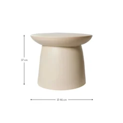 Tavolino Rotondo In Gres Terraglia*HKliving Discount