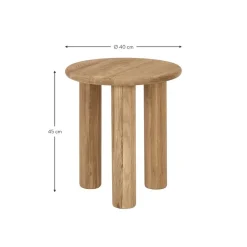 Tavolino Rotondo In Legno Di Quercia Didi*Westwing Collection Fashion