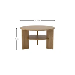 Tavolino Rotondo In Legno Lourdes*Bloomingville Fashion