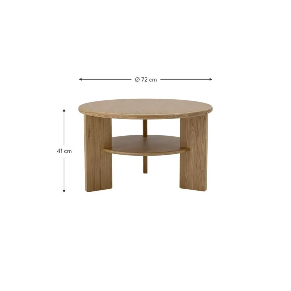 Tavolino Rotondo In Legno Lourdes*Bloomingville Fashion