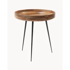 Tavolino Rotondo In Legno Di Mango Bowl*Mater Best