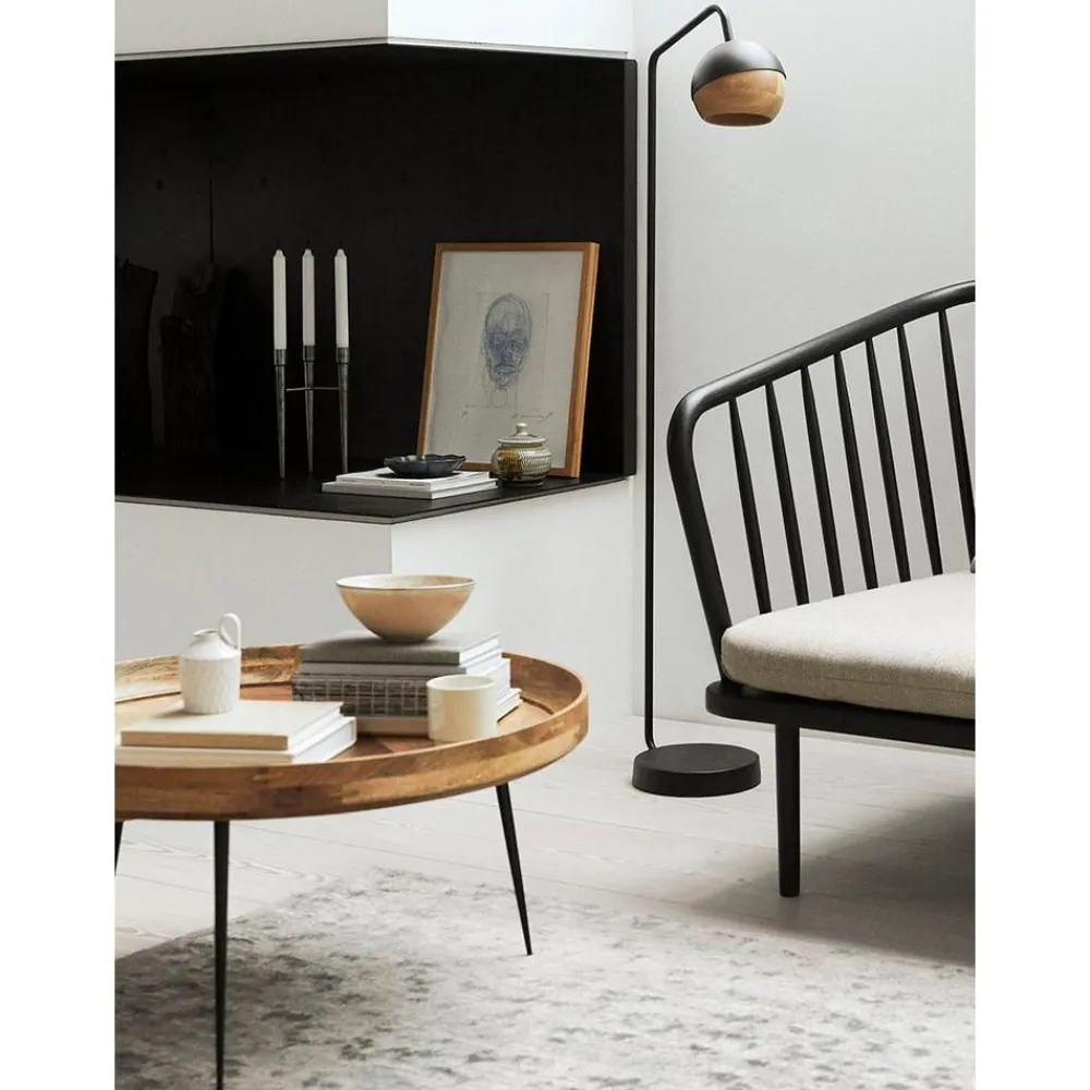 Tavolino Rotondo In Legno Di Mango Bowl*Mater Clearance