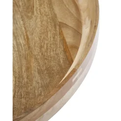 Tavolino Rotondo In Legno Di Mango Bowl*Mater Clearance