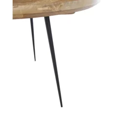 Tavolino Rotondo In Legno Di Mango Bowl*Mater Clearance