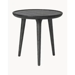 Tavolino Rotondo In Legno Di Quercia Accent, Fatto A Mano*Mater Discount