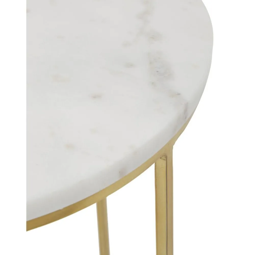 Tavolino Rotondo In Marmo Alys*Westwing Collection Online