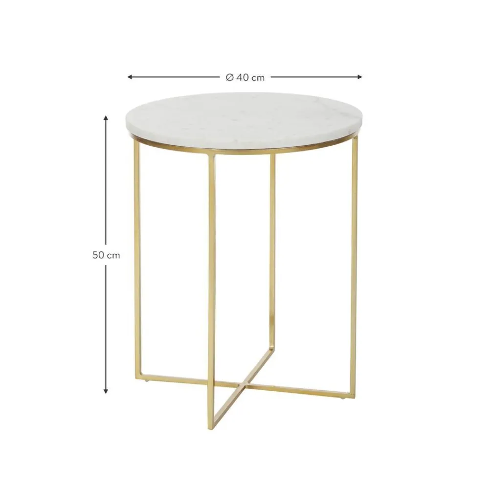 Tavolino Rotondo In Marmo Alys*Westwing Collection Online
