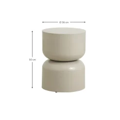 Tavolino Rotondo In Metallo Matka*Nordal New