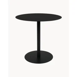 Tavolino Rotondo In Metallo Nero Snow*Zuiver New