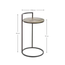 Tavolino Rotondo In Metallo Circle*Westwing Collection Outlet