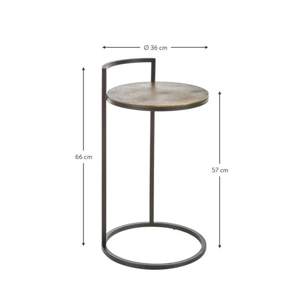 Tavolino Rotondo In Metallo Circle*Westwing Collection Outlet