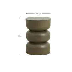 Tavolino Rotondo In Metallo Alma*Nordal New