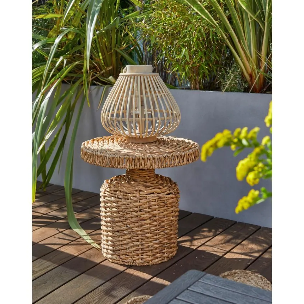 Tavolino Rotondo In Rattan Camo*Bloomingville Outlet