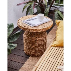 Tavolino Rotondo In Rattan Camo*Bloomingville Outlet