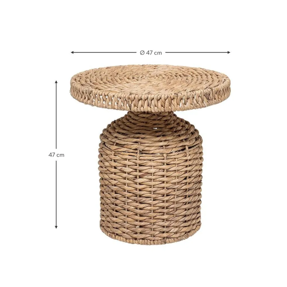 Tavolino Rotondo In Rattan Camo*Bloomingville Outlet