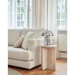 Tavolino Rotondo In Travertino Marisa*Westwing Collection Discount