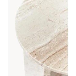 Tavolino Rotondo In Travertino Marisa*Westwing Collection Discount