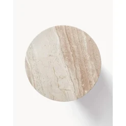 Tavolino Rotondo In Travertino Marisa*Westwing Collection Discount