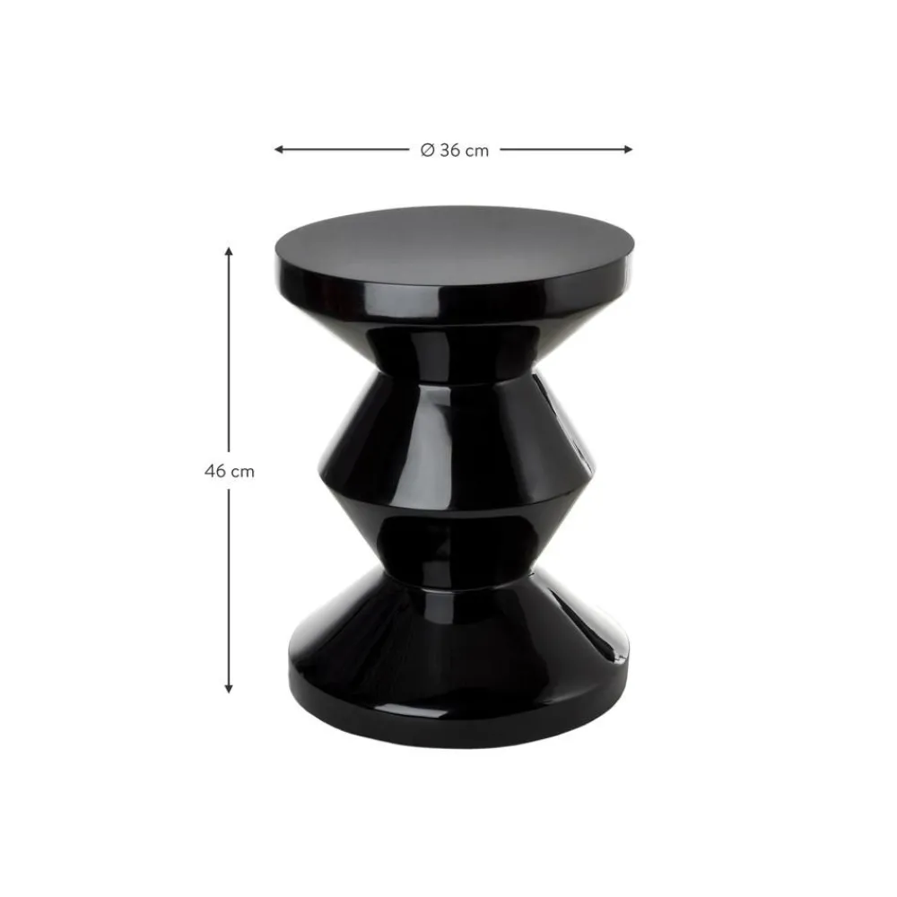 Tavolino Rotondo Zig Zag*Pols Potten Fashion