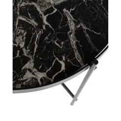 Tavolino-Vassoio Con Piano In Vetro Effetto Marmo Cupid*Zuiver Fashion