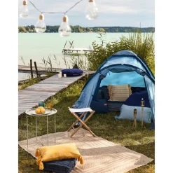 Tavolino-Vassoio Rotondo In Metallo Sangro*Brafab New