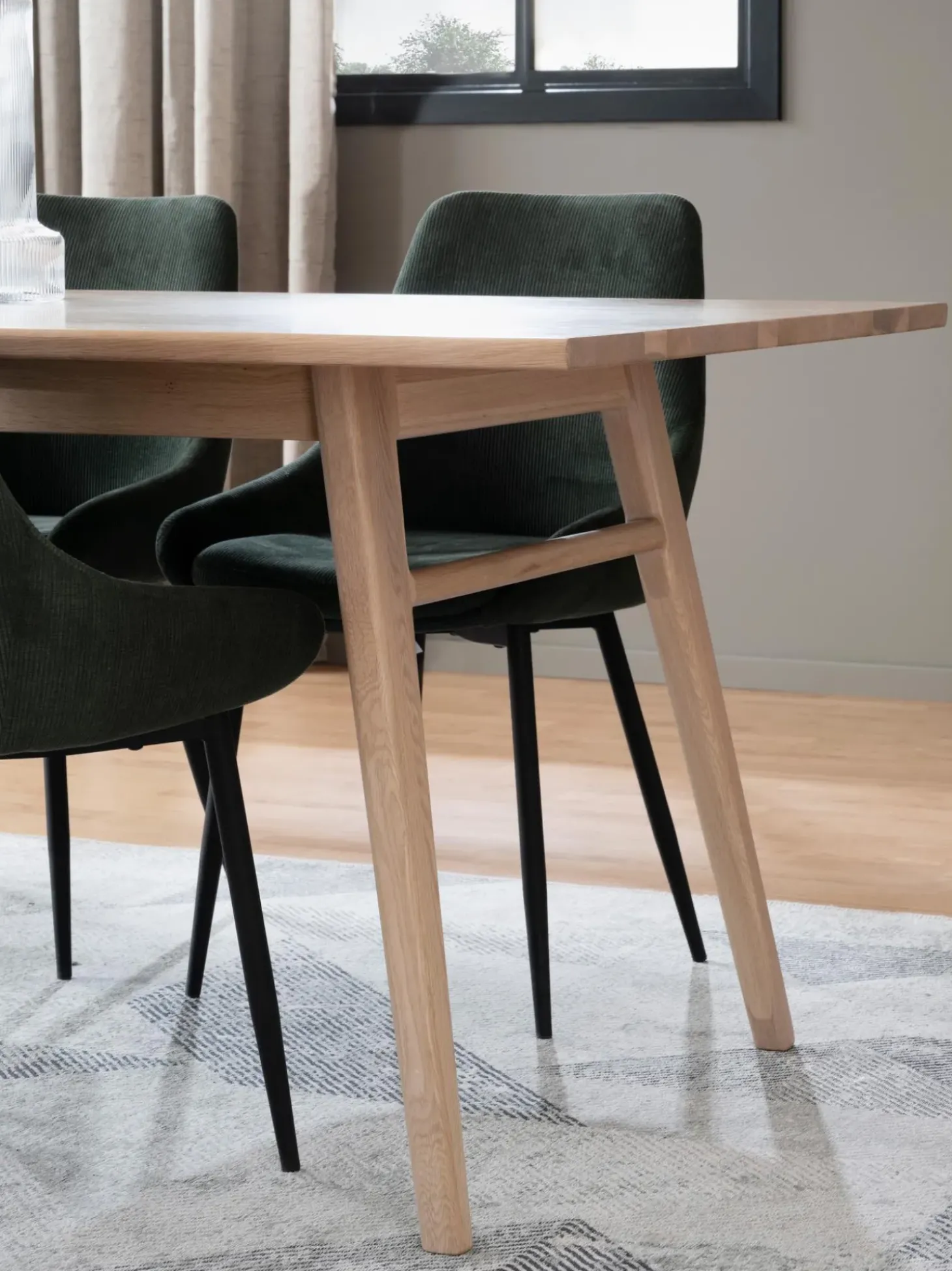 Tavolo Allungabile In Legno Di Quercia Nevis, 220 - 265 X 90 Cm