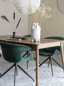 Tavolo Allungabile In Legno Di Noce Glimps 120 - 162 X 80 Cm