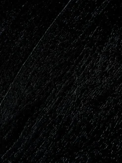 Tavolo Con Piano In Legno Massiccio Nero Raw, 180X90 Cm