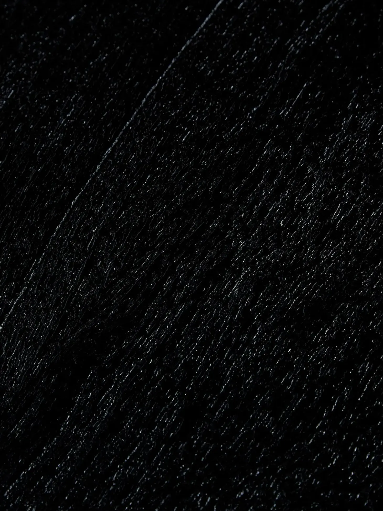 Tavolo Con Piano In Legno Massiccio Nero Raw, 180X90 Cm