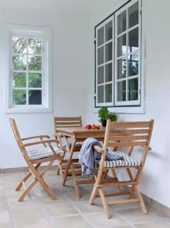 Tavolo Da Giardino In Legno Di Teak York, 70X70 Cm