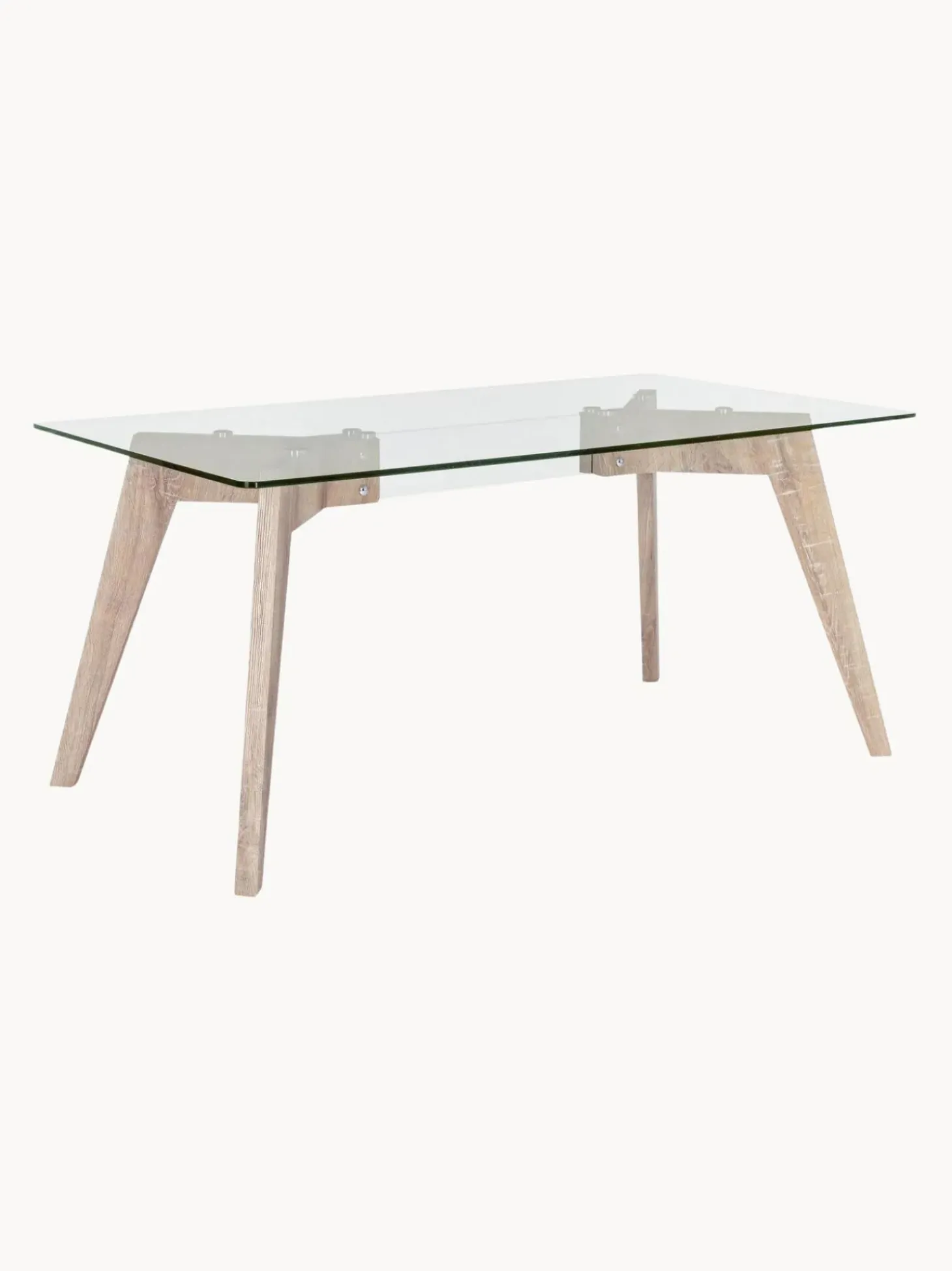 Tavolo Da Pranzo Con Piano In Vetro Kenya Aryan