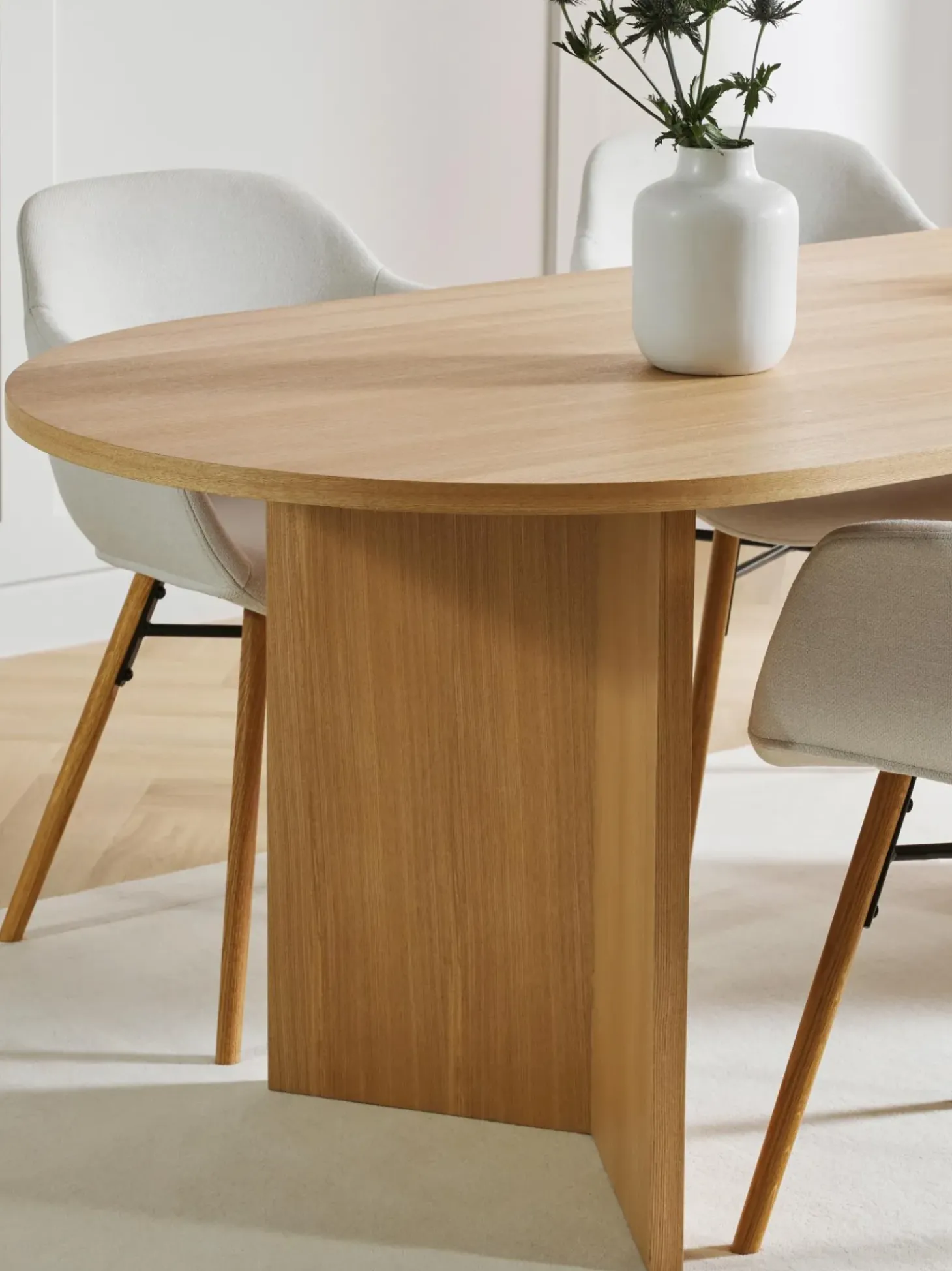 Tavolo Da Pranzo Ovale In Legno Toni, 200X90 Cm