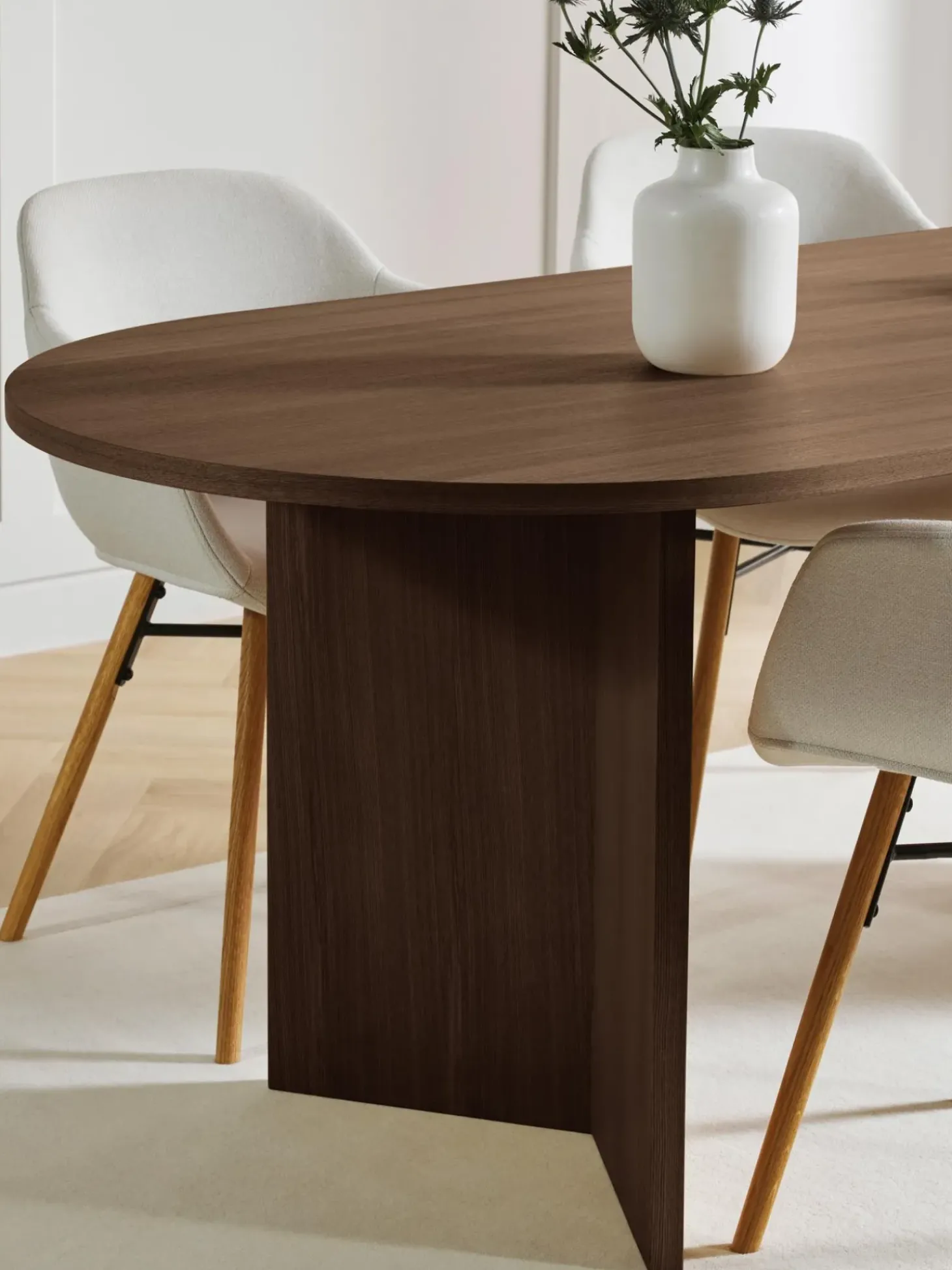 Tavolo Da Pranzo Ovale In Legno Toni, 200X90 Cm