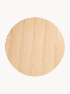 Tavolo Da Pranzo Rotondo Con Struttura Scanalata In Legno Di Quercia Nelly, In Varie Misure