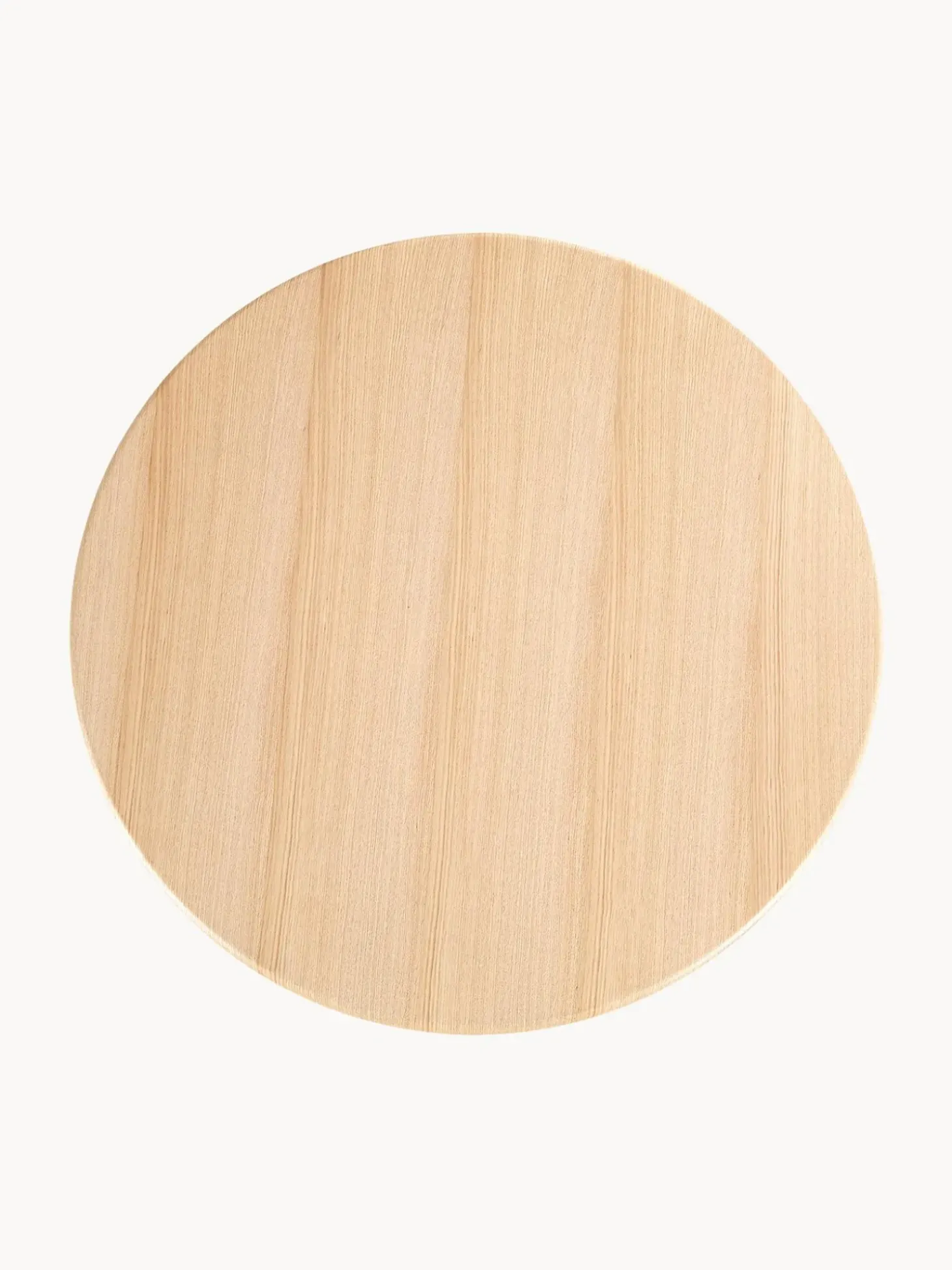 Tavolo Da Pranzo Rotondo Con Struttura Scanalata In Legno Di Quercia Nelly, In Varie Misure