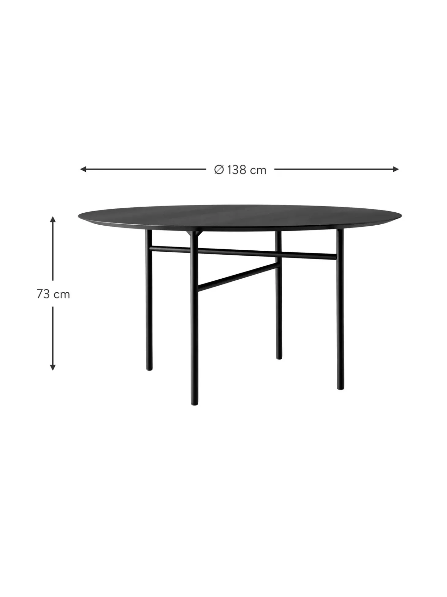 Tavolo Da Pranzo Rotondo Snaregade, O 138 Cm