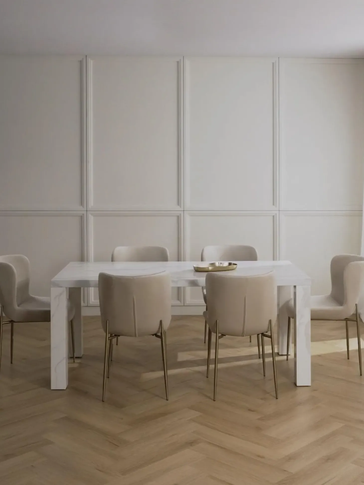 Tavolo Effetto Marmo Carl, 180 X 90 Cm