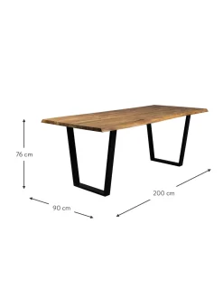Tavolo In Legno Di Acacia Aka, In Verie Misure
