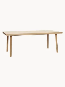 Tavolo In Legno Di Quercia Con Motivo Spina Di Pesce Herringbone, 200 X 100 Cm