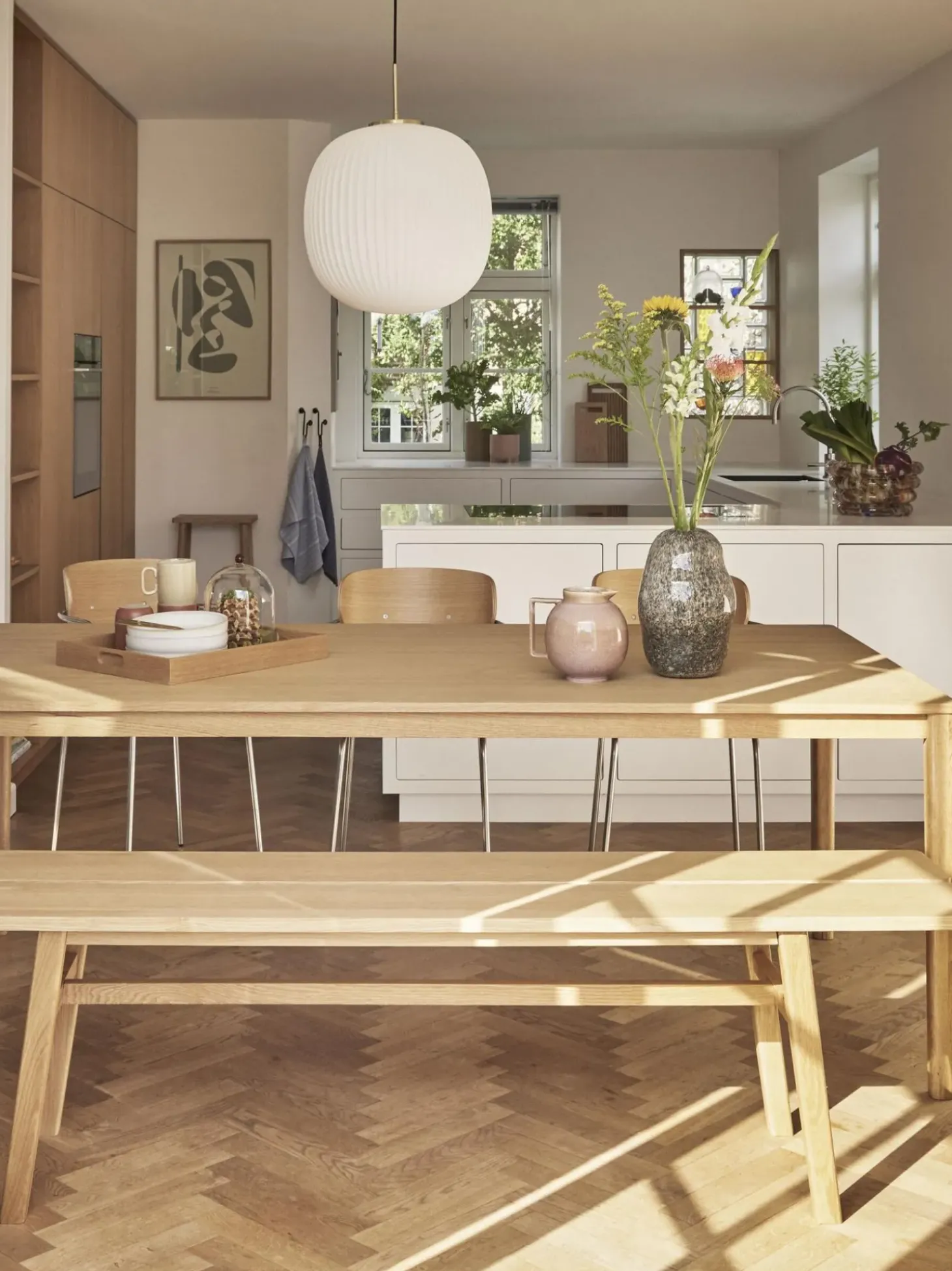 Tavolo In Legno Di Quercia Acorn, 140 X 80 Cm