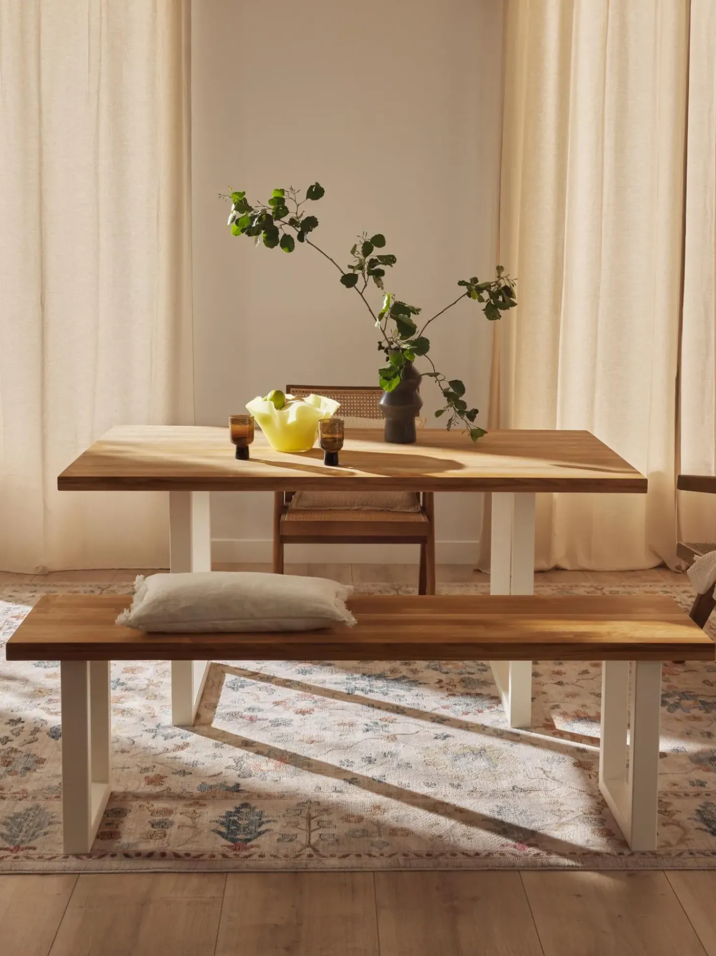 Tavolo In Legno Di Quercia Oliver, Varie Misure