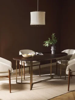 Tavolo Ovale In Legno Di Mango Luca, In Diverse Misure