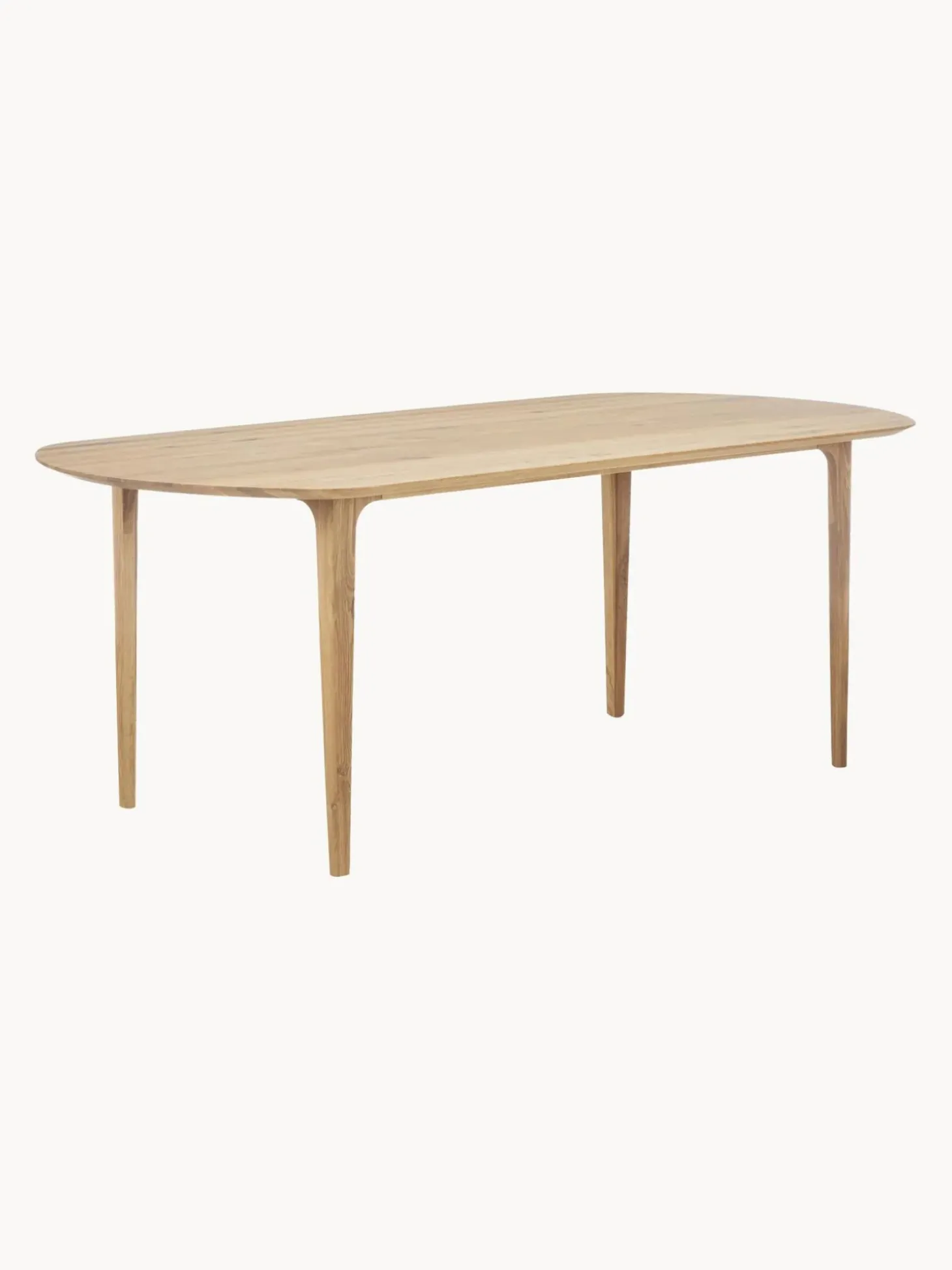 Tavolo Ovale In Legno Di Quercia Archie, 200 X 100 Cm