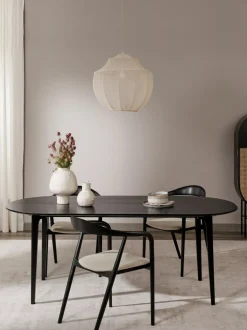 Tavolo Ovale In Legno Massiccio Di Mango, 200 X 100 Cm Archie