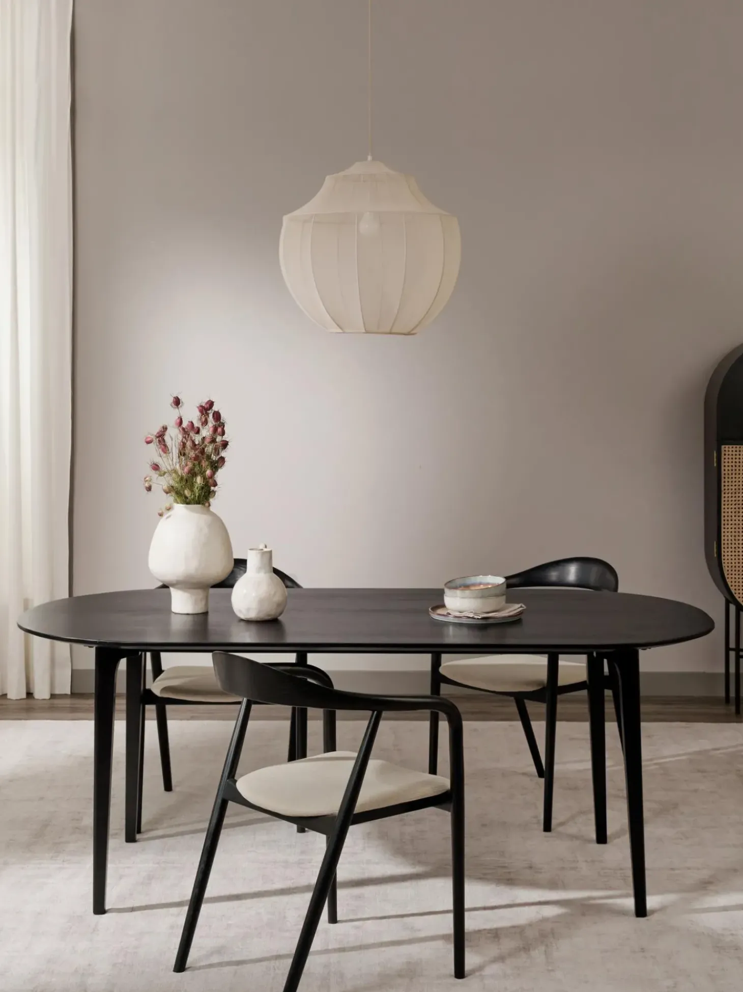 Tavolo Ovale In Legno Massiccio Di Mango, 200 X 100 Cm Archie