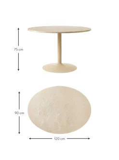 Tavolo Ovale In Marmo Miley, 120 X 90 Cm