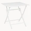 Tavolo Pieghevole Da Giardino Bianco Elin, 70 X 70 Cm